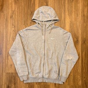 Y2K Grey Nike Zip Up Hoodie